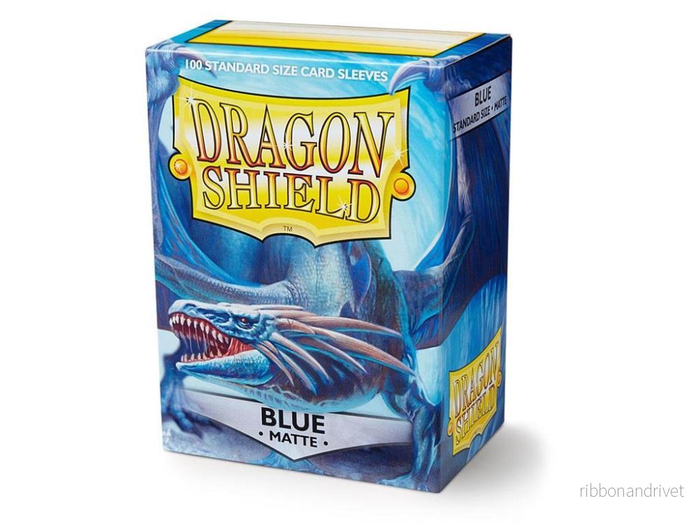 Dragon Shield Standard Sleeves – Matte Blue (100 Sleeves)