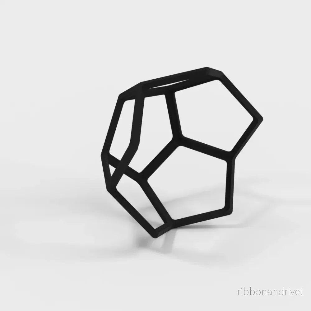 Geometrisk krukmantel med lock för suckulenter - Bild 3