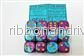Chessex Gemini 16mm d6 med pips Tärningsblock (12 Tärningar) - Lila-Turkos med Guld - Bild 2