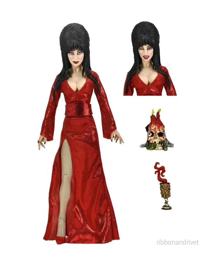 Elvira – 8” Klädd Actionfigur – Elvira Red, Fright, and Boo Elvira – 8” Klädd Actionfigur – Elvira Red, Fright, and Boo