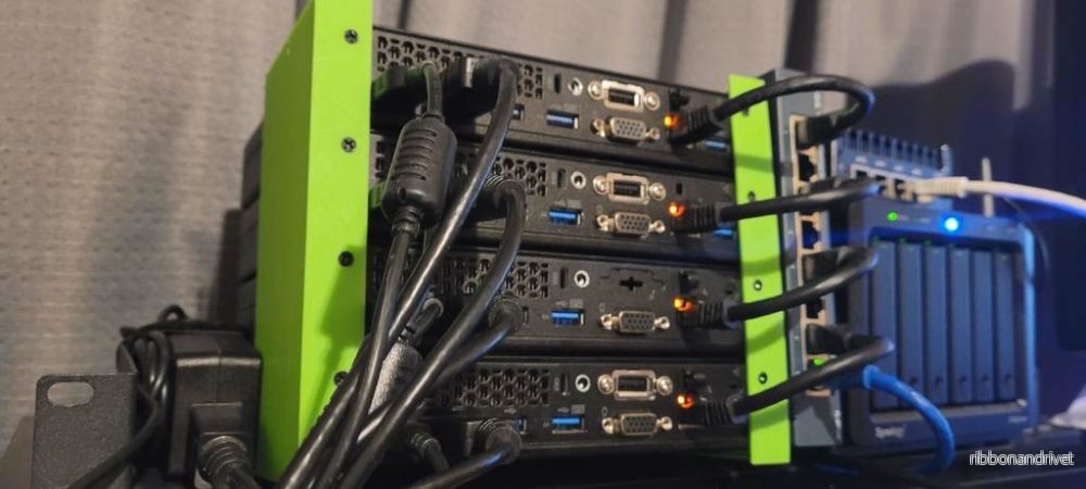 Rackmontering för Lenovo Thinkcentre M93p Mini PC - Stapelbar lösning