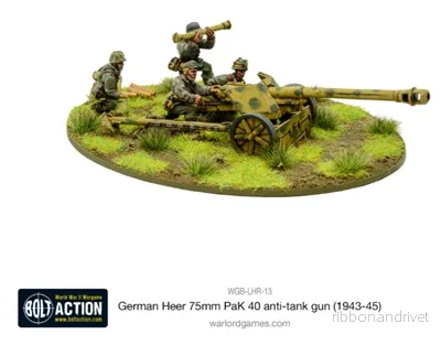 Bolt Action – Tysk Heer 75mm PaK 40 Pansarvärnskanon (1943-45) Bolt Action – Tysk Heer 75mm PaK 40 Pansarvärnskanon (1943-45)