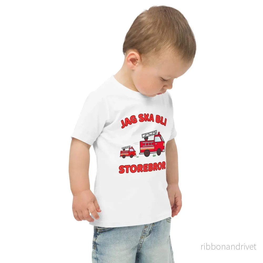 Jag ska bli storebror T-shirt - Brandbilar - Bild 2