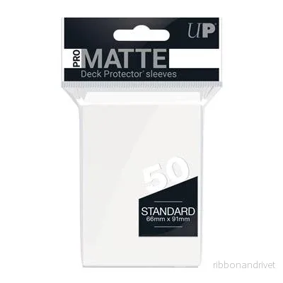 UP - Standard Sleeves - Pro-Matte - Non Glare - Vit (50 Sleeves) - Bild 2