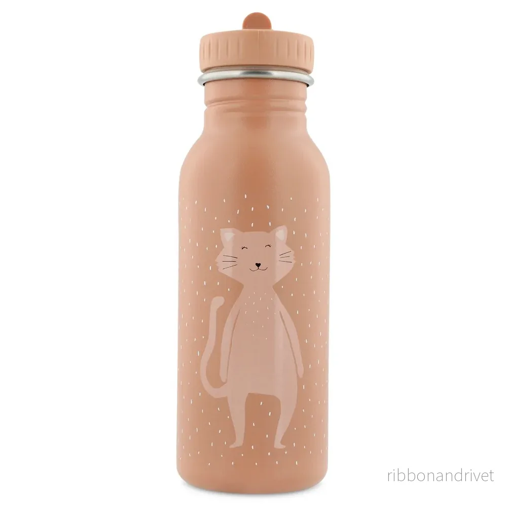 Vattenflaska i rostfritt stål 500 ml – Mrs Cat Vattenflaska i rostfritt stål 500 ml – Mrs Cat