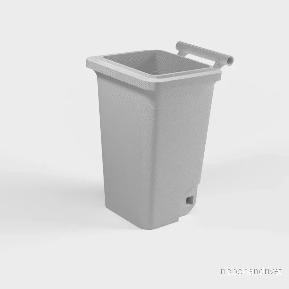 Mini papperskorg med lock till skrivbordet - Bild 3