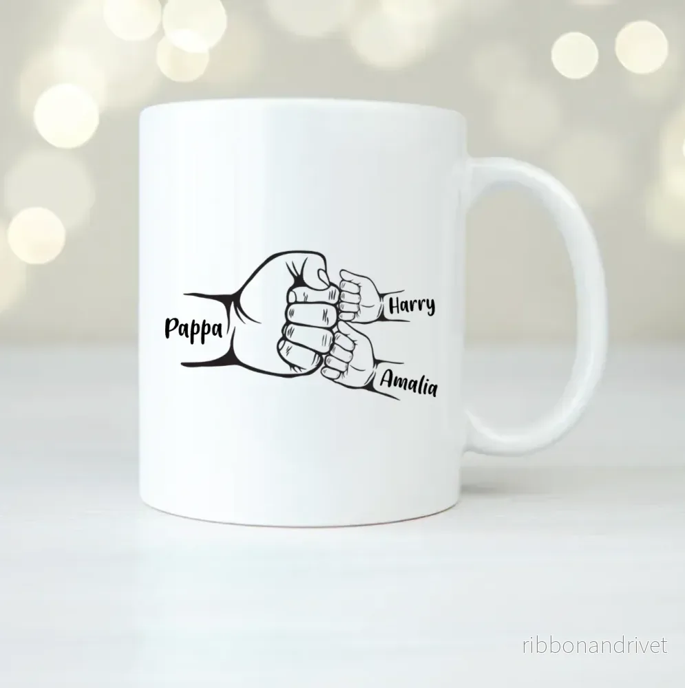 Fist bump B&W | Personlig mugg Fist bump B&W | Personlig mugg