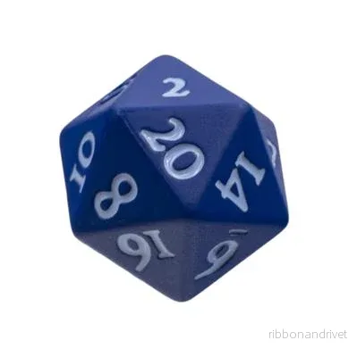UP - Vivid Heavy Metal Dice: Blå - Bild 2
