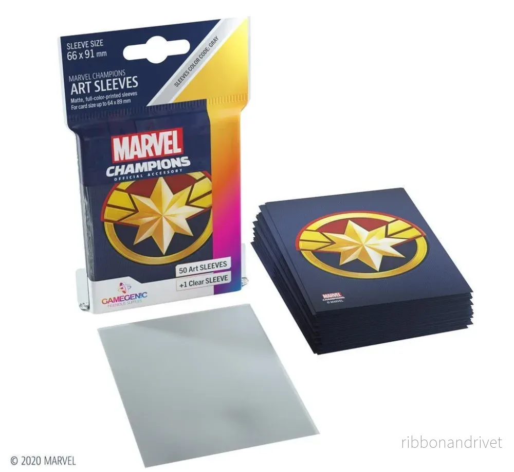 Gamegenic – Marvel Champions Art Sleeves – Captain Marvel (50+1 Sleeves) Gamegenic – Marvel Champions Art Sleeves – Captain Marvel (50+1 Sleeves)