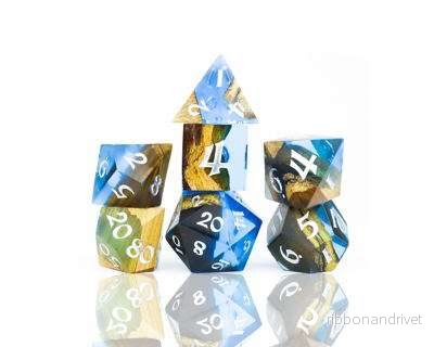 Sirius Dice – Sapphire Grove Limited Edition Tärningsset