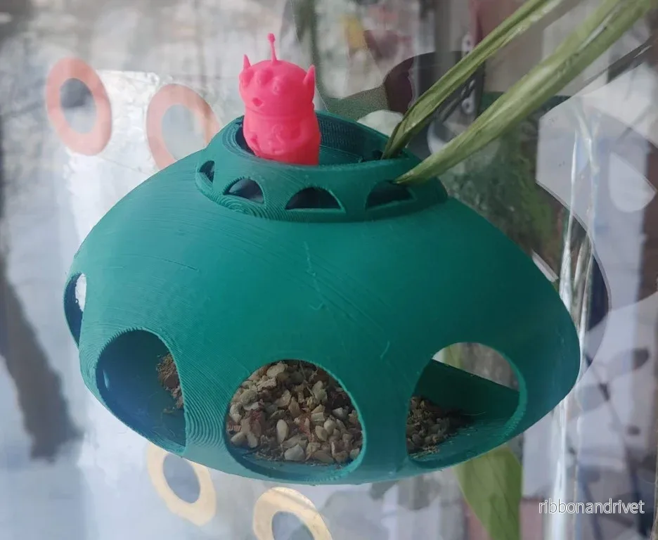 Fönsterfågelmatare - Alien Design - Bild 2