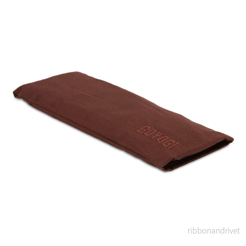 Calm Organic Cotton Eye Pillow – Dark Brown