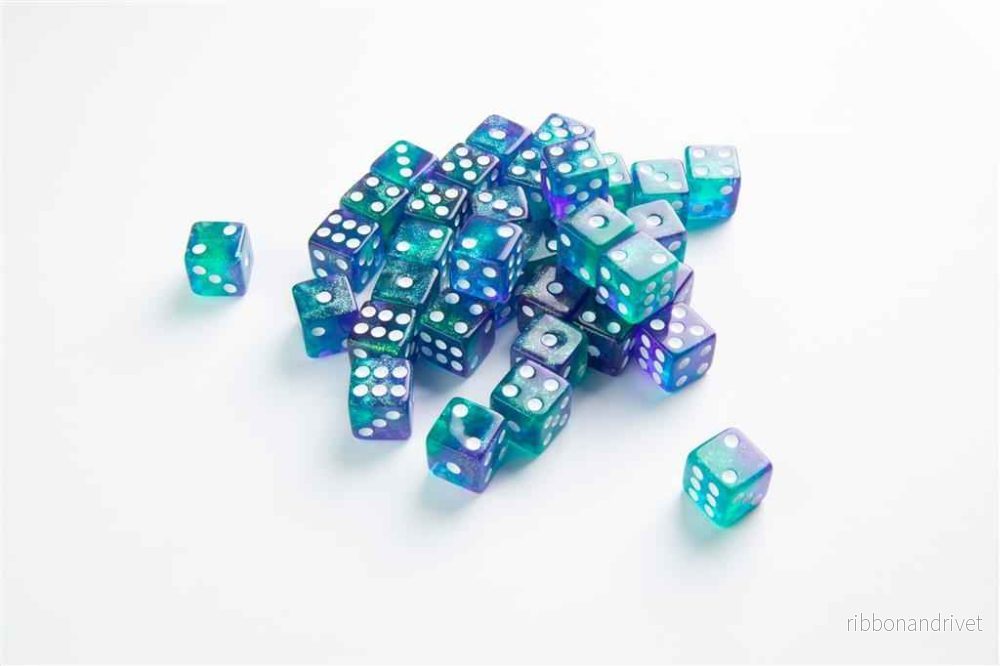 Gamegenic - Galaxy Series - Neptune - D6 Tärningsset 12 mm (36 st)