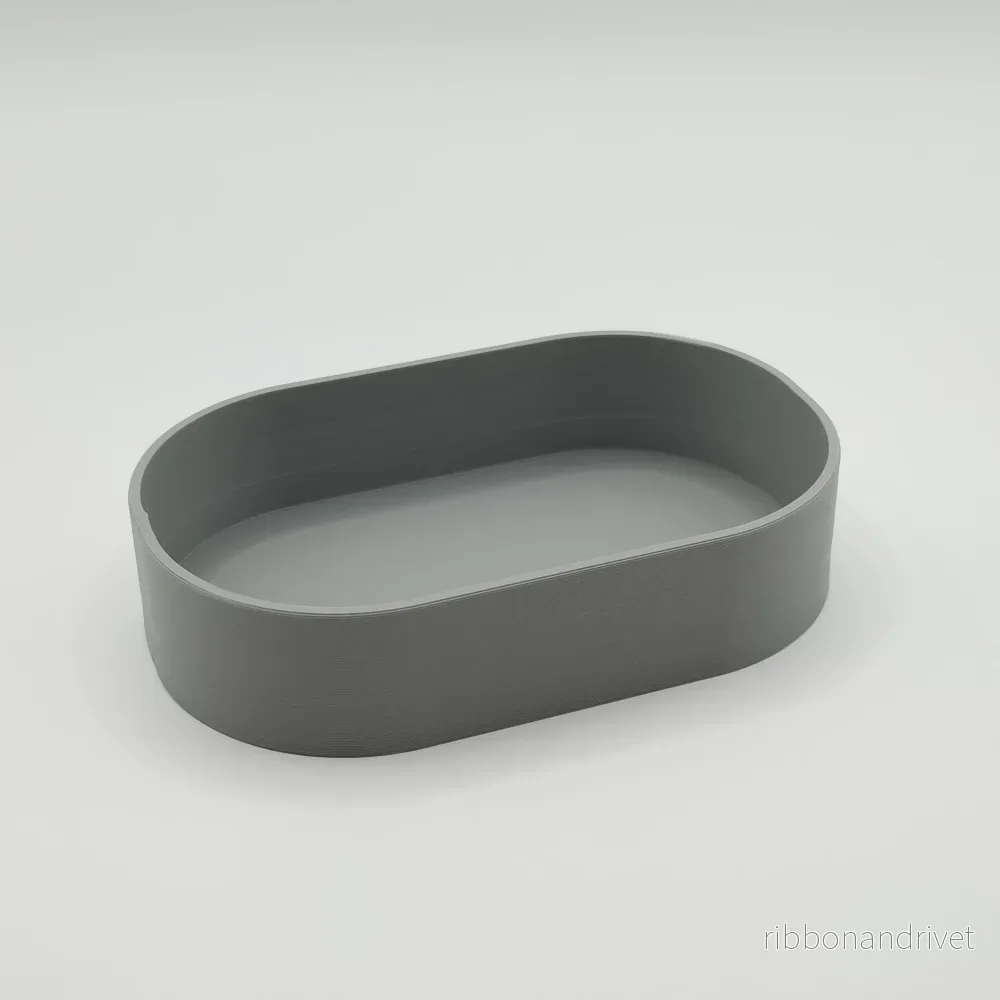 Minimalistiskt runt nyckelbricka för entré