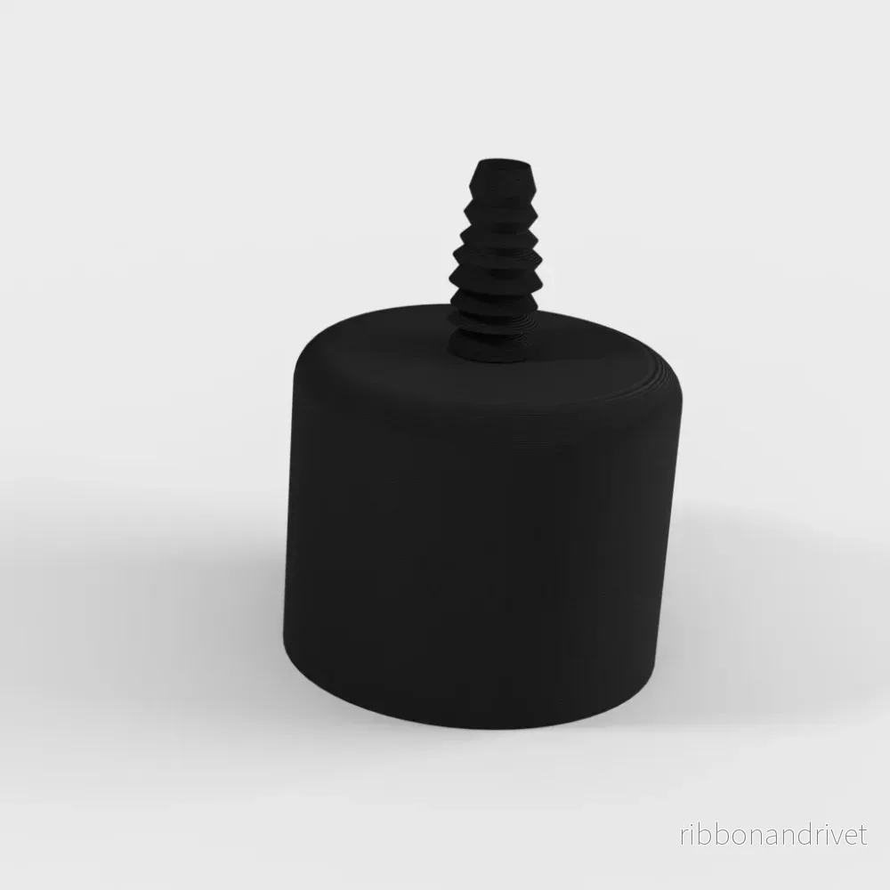 2" PVC-rörändplatta med 10 mm silikonslangadapter