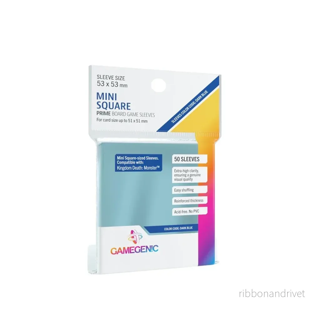 Gamegenic PRIME Mini Fyrkantiga Sleeves 53 x 53 mm – Klara (50 Sleeves) Gamegenic PRIME Mini Fyrkantiga Sleeves 53 x 53 mm – Klara (50 Sleeves)
