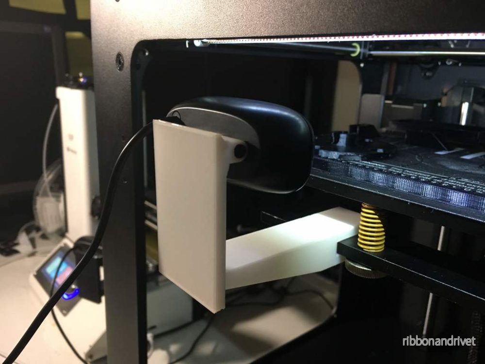 Webbkamerafäste för Logitech C270 på Monoprice Maker Ultimate / Wanhao Duplicator 6