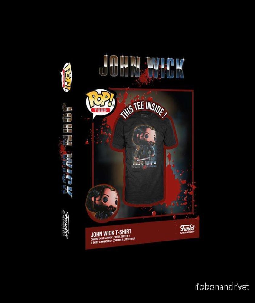 Funko POP Boxed Tee: John Wick 3 – JW Funko POP Boxed Tee: John Wick 3 – JW