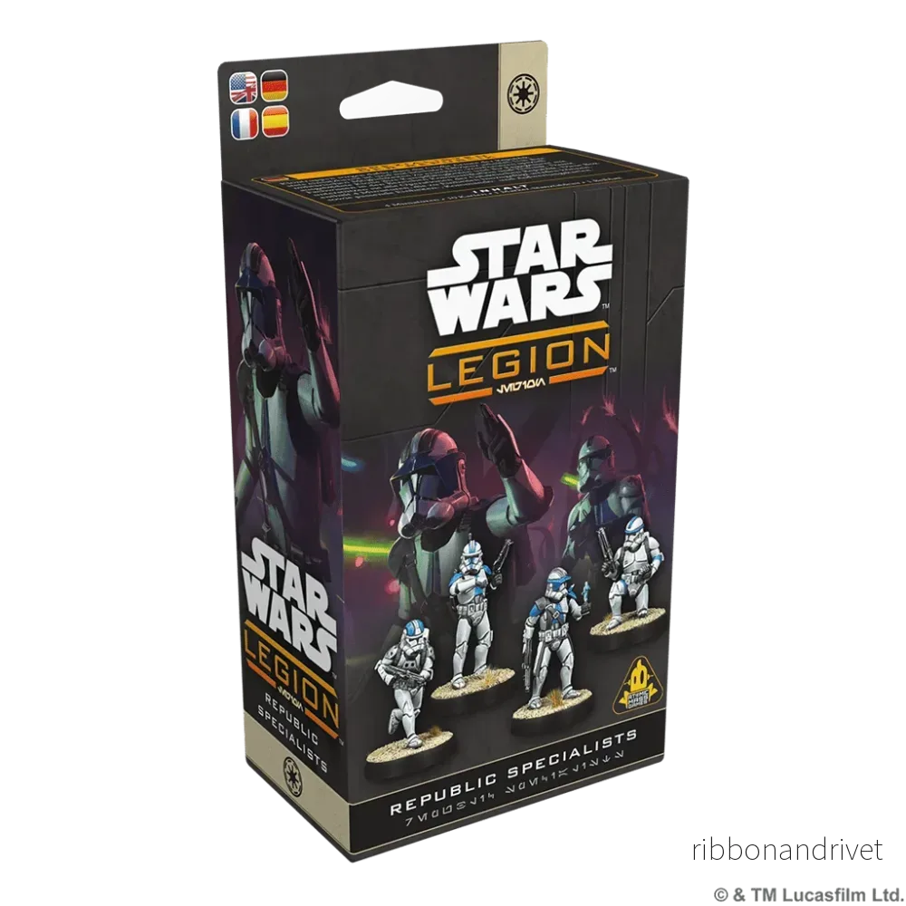 Star Wars Legion – Republikens Specialister: Dödsgriparna, Shocktroopers och Republic Commandos Star Wars Legion – Republikens Specialister: Dödsgriparna, Shocktroopers och Republic Commandos