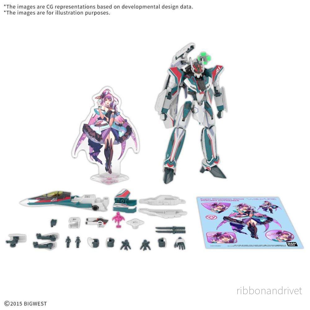 Macross HG 1/100 VF-31S Siegfried (Arad Molders Use) Deluxe Set