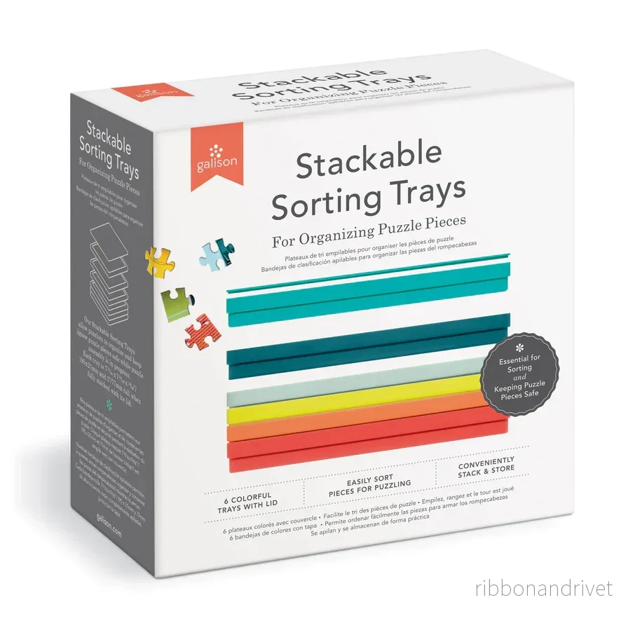 Sorteringsbrickor för pussel – Galison (6-pack)