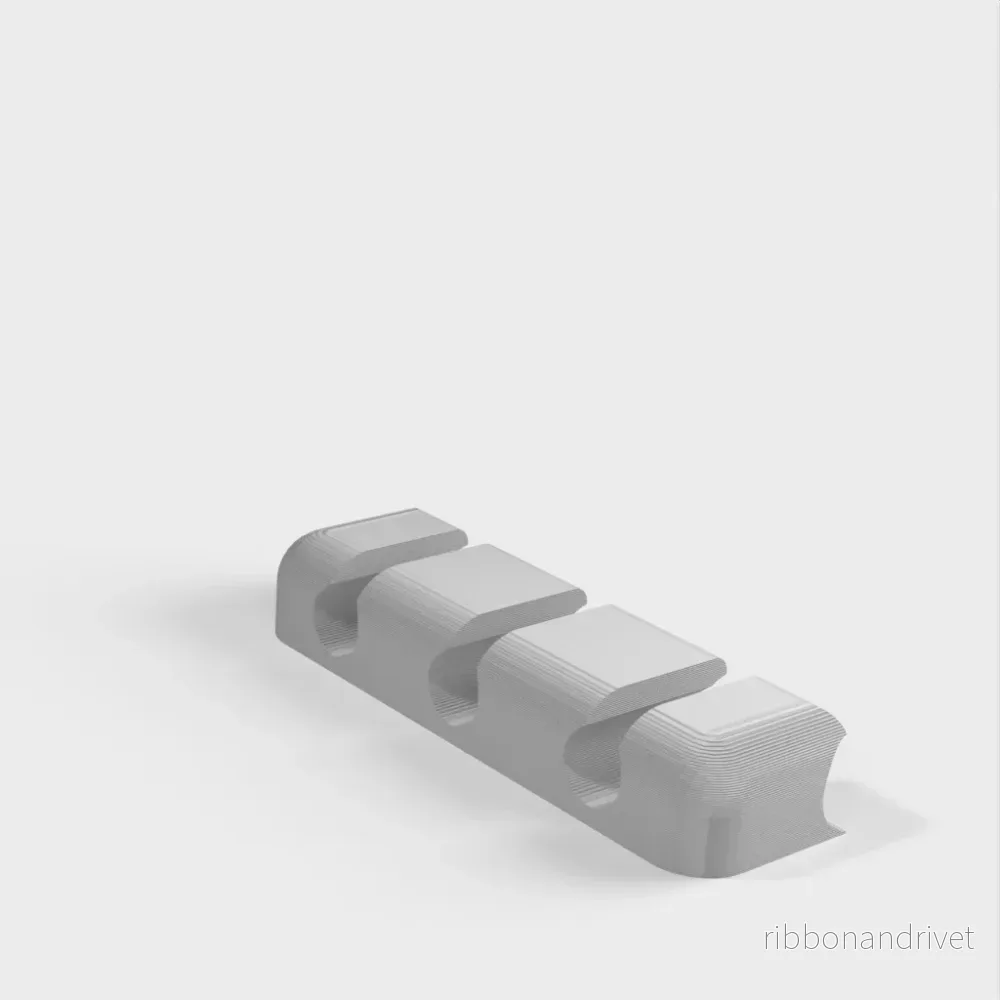3 × USB-kabelhållare för montering med dubbelhäftande tejp 3 × USB-kabelhållare för montering med dubbelhäftande tejp