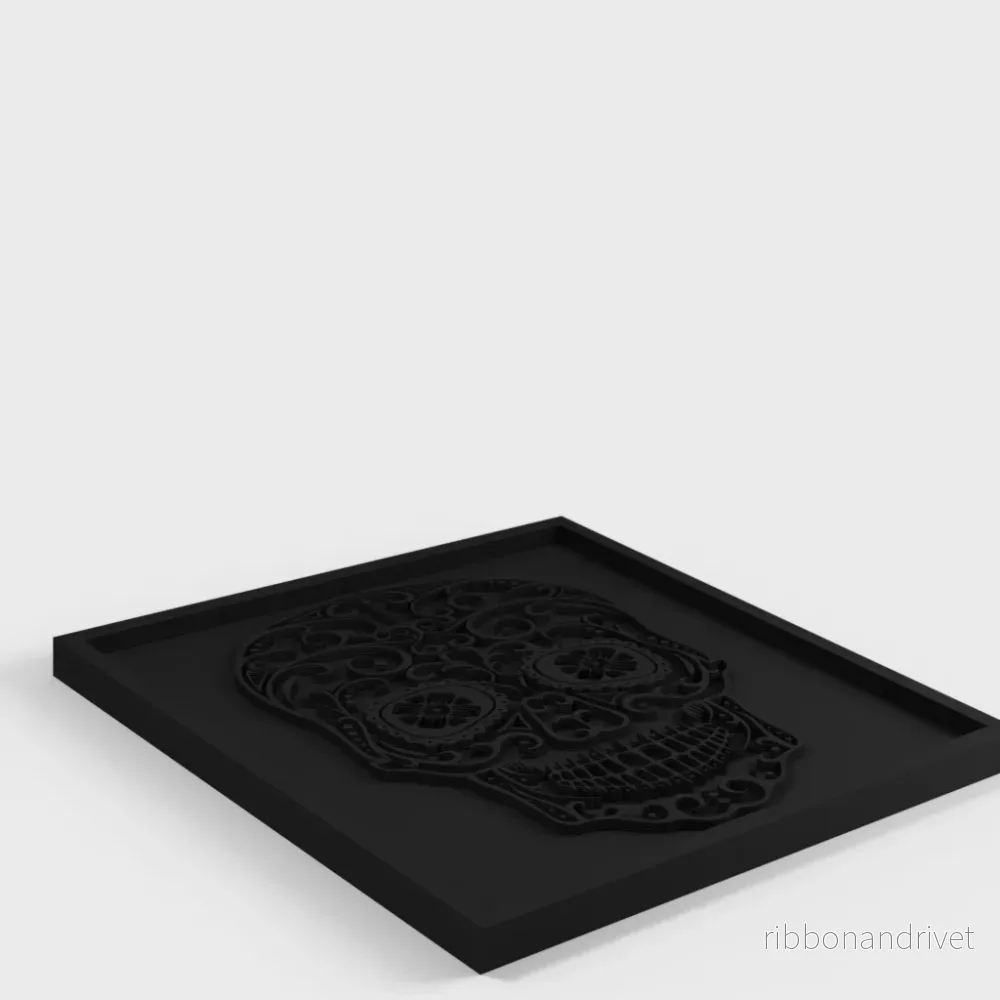 Día de Muertos Sugar Skull Piece – Festliga dekorationer