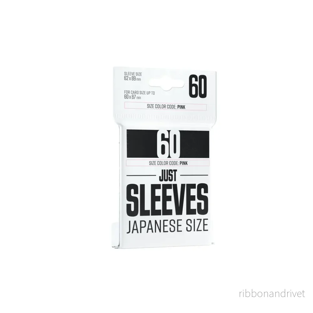 Just Sleeves – Japansk Storlek Svart (60 Sleeves) Just Sleeves – Japansk Storlek Svart (60 Sleeves)