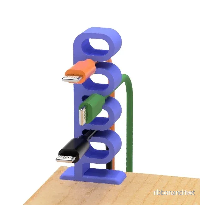 Ringformad USB-kabelhållare - Bild 2