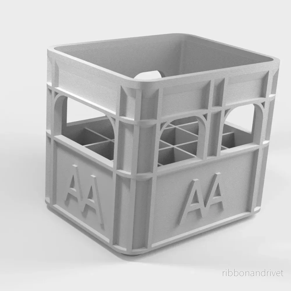 AAA-batterihållare i öllådadesign – stapelbar förvaring - Bild 2