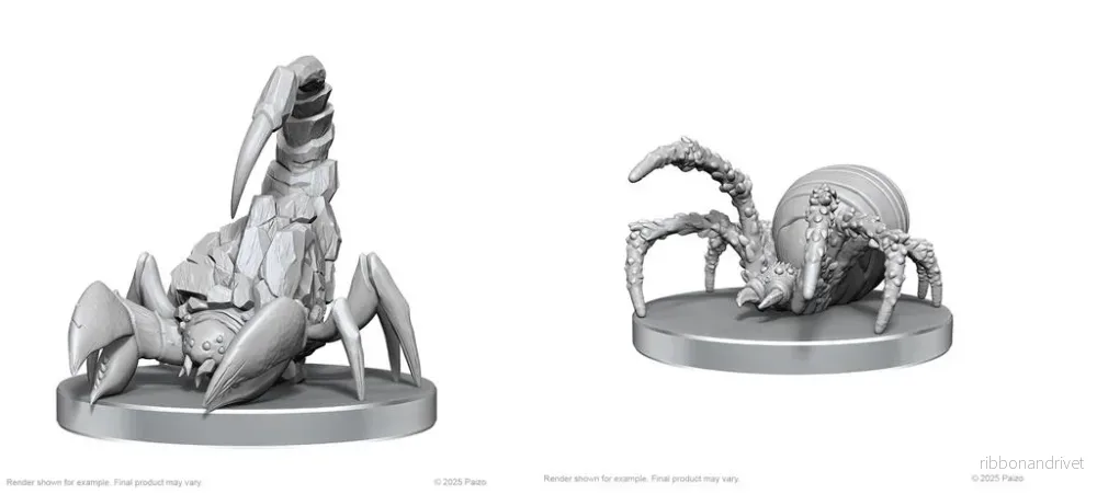 Pathfinder Battles Deep Cuts: Grottskorpion & Jaktspindel