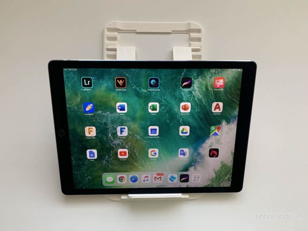 Justerbart iPad- och surfplatteställ med Apple Pencil-hållare - Bild 3