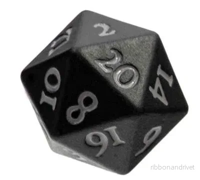 UP – Vivid Heavy Metal Dice: Black UP – Vivid Heavy Metal Dice: Black