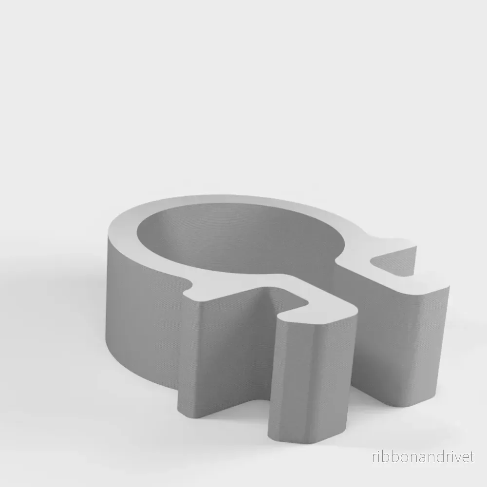 10 mm ID-kabelklämma för extruderad aluminiumprofil - Bild 3