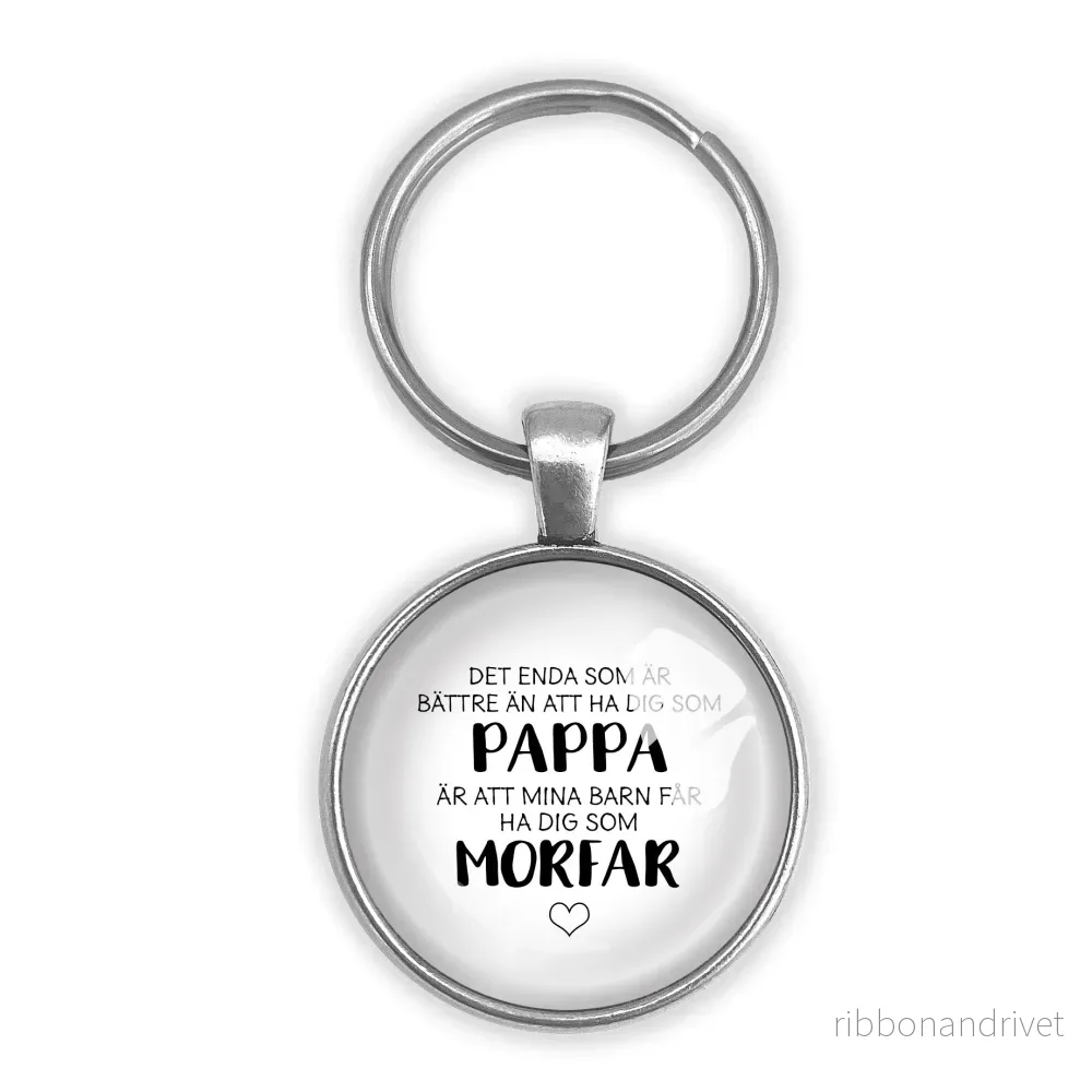 Pappa morfar | Nyckelring Pappa morfar | Nyckelring