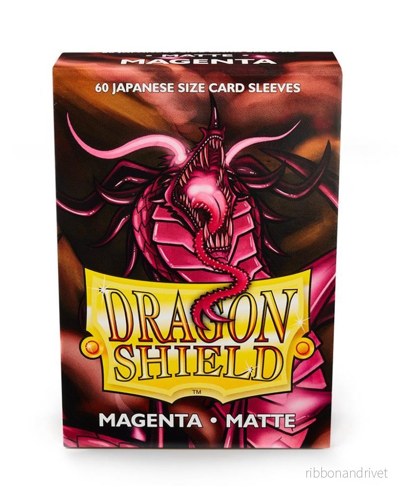 Dragon Shield Japanska Matte Sleeves – Magenta (60 Sleeves) Dragon Shield Japanska Matte Sleeves – Magenta (60 Sleeves)