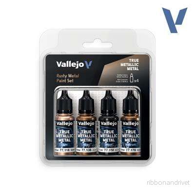 Vallejo True Metallic Metal Rusty Metal Paint Set (4) Vallejo True Metallic Metal Rusty Metal Paint Set (4)
