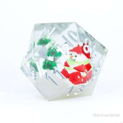 Sirius Dice – Stor D20 – Snögubbe Scenic