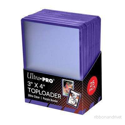 UP - 3" X 4" Lila Kant Toploader 25ct - Bild 2