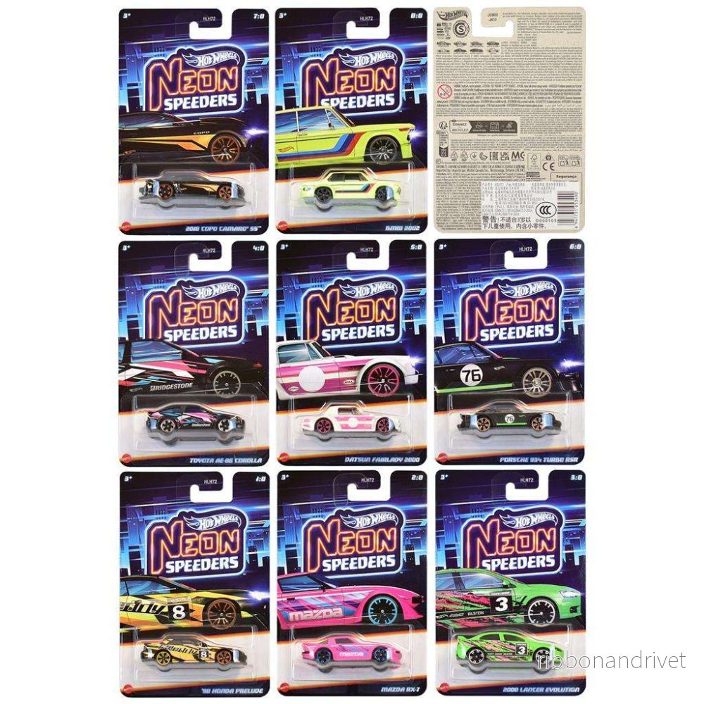 Hot Wheels – Neon Speeders (CDU med 10 stycken – Sortiment kan variera) Hot Wheels – Neon Speeders (CDU med 10 stycken – Sortiment kan variera)