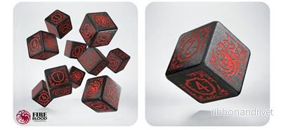 Game of Thrones Targaryen 10xD6 Tärningsset - Bild 2