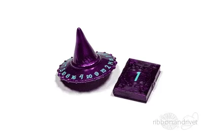 PolyHero Wizard d20 Wizard Hat & d2 Spellbook i Wizardstone - Bild 2