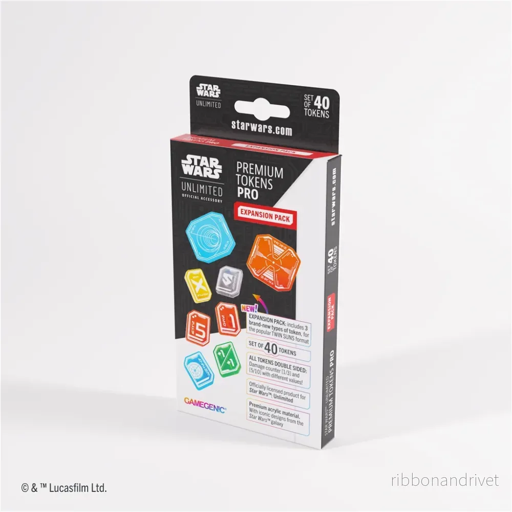 Gamegenic – Star Wars: Unlimited – Premium Tokens PRO Expansion Pack Gamegenic – Star Wars: Unlimited – Premium Tokens PRO Expansion Pack
