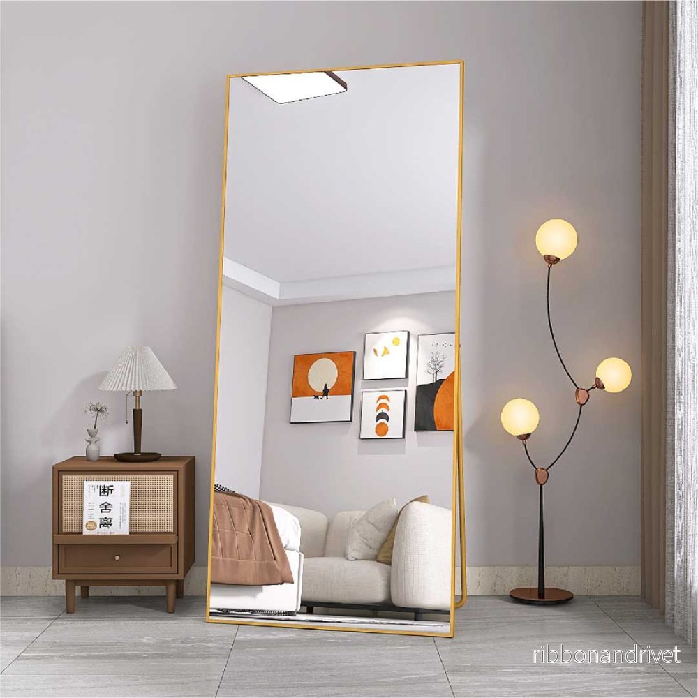 Yelenaro Golvspegel 180×80 cm med aluminiumram – Vägg- & Golvspegel