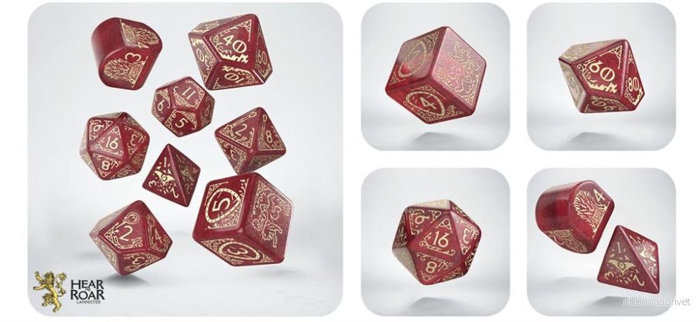 Game of Thrones: Lannister Dice Set Game of Thrones: Lannister Dice Set