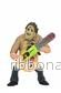 Texas Chainsaw Massacre 6" Action Figur Toony Terrors 50th Anniversary Leatherface (Bloody) - Bild 2