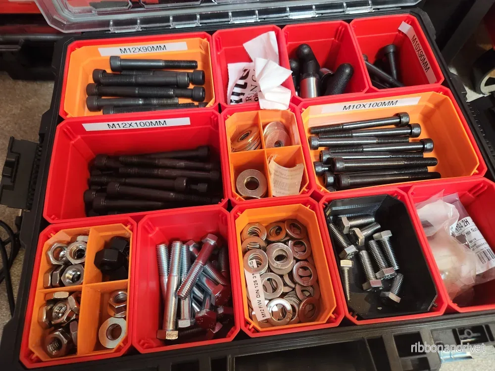 Avdelare för Craftsman smådelsorganisatörer och liknande system