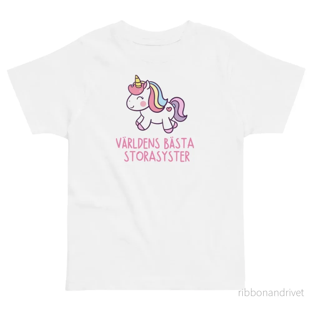 Världens Bästa Storasyster T-shirt - Unicorn - Bild 2