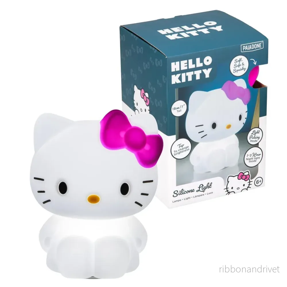 Hello Kitty SquishyGlo Silikonlampa Återuppladdningsbar Hello Kitty SquishyGlo Silikonlampa Återuppladdningsbar