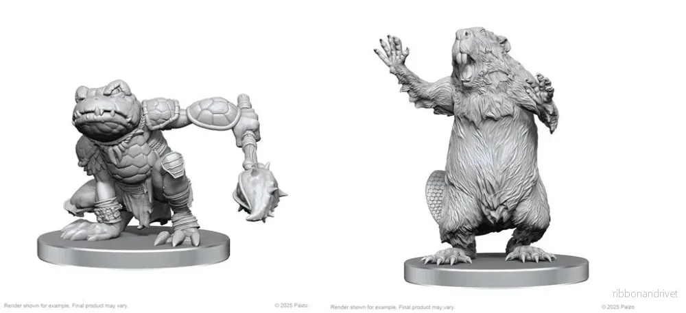 Pathfinder Battles Deep Cuts: Boggard Scout & Castoroides